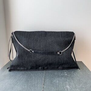 ALLSAINTS Fleur De Lis Chain Shoulder Hobo Bag